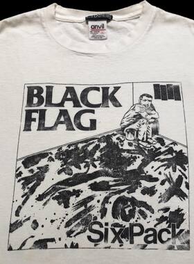 Autismss宝藏屋 Black Flag 黑旗乐队短袖T恤朋克摇滚T-shirt