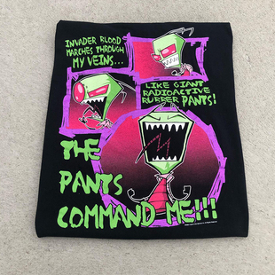 Autismss宝藏屋！Invader Zim cartoon T-Shirt外星入侵者短袖T恤