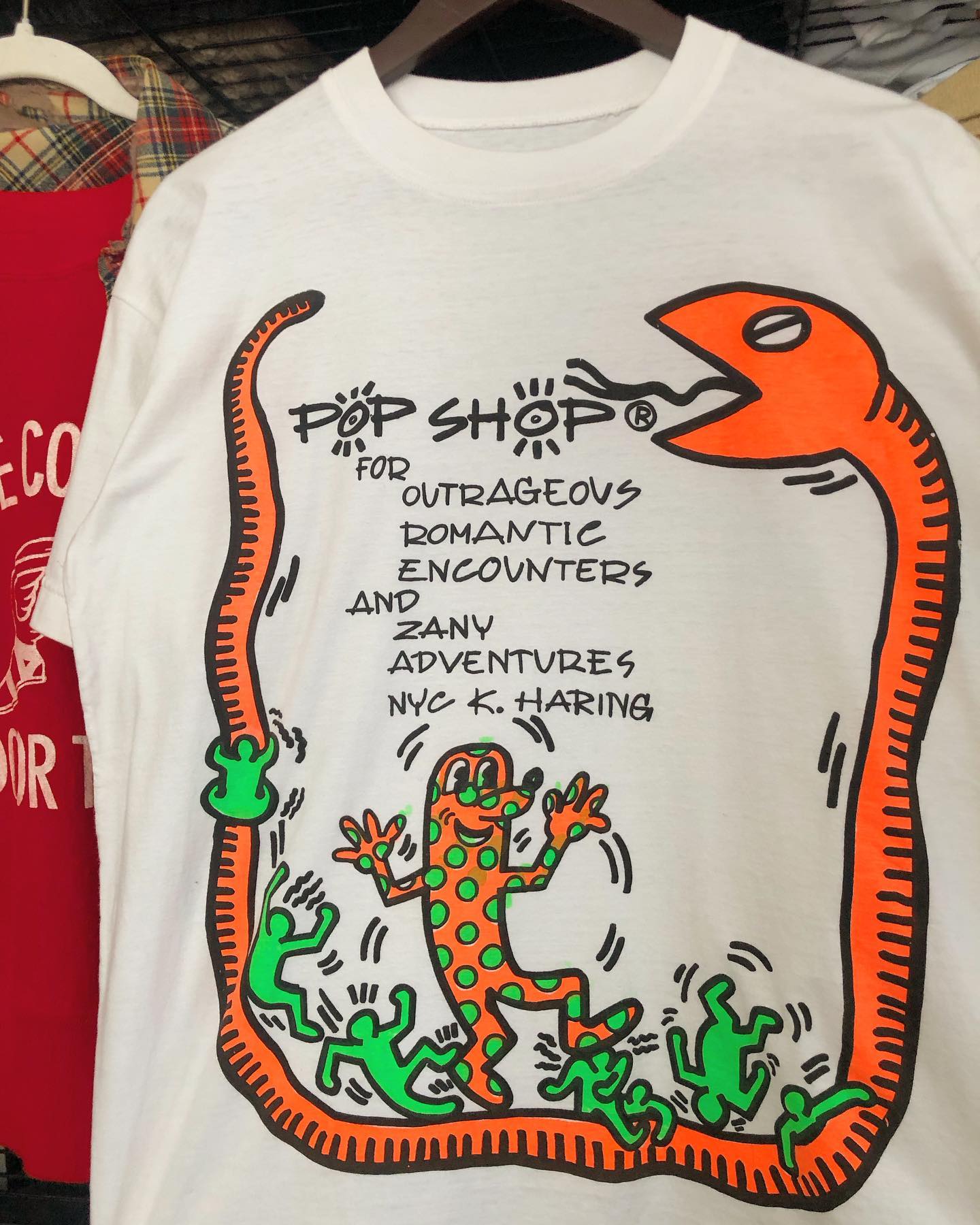 Autismss宝藏屋 Keith Haring凯斯哈林小众设计师蛇拼接短袖T恤