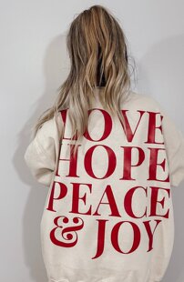 复古oldschool高级感潮牌满背字母印花宽松大码圆领卫衣男女同款