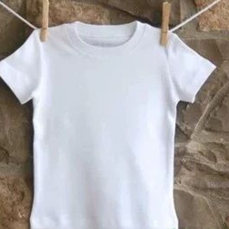 手绘画画热转印文化衫夏短袖白色