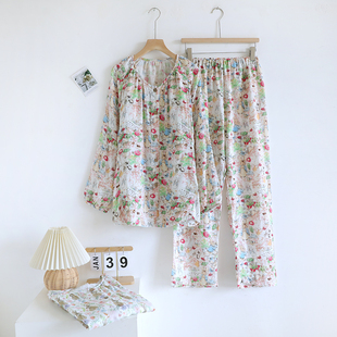 月子服夏季薄款产后竹纤维春秋天产妇哺乳睡衣孕妇家居服女喂奶衣