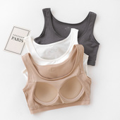 抹胸内衣女莫代尔棉薄防走光裹胸美背吊带背心一体文胸运动瑜伽