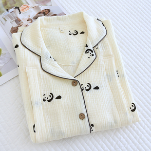 春夏季月子服孕妇睡衣薄款纯棉纱布产后大码孕期住院哺乳喂奶全棉