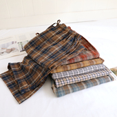 可外穿家居裤 情侣纯棉睡裤 全棉水洗柔软宽松男士 春秋夏季 女长裤