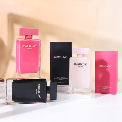 跨境版COCOSILIYA纳茜素麝香之花淡香水粉黑红瓶香水批发120ml