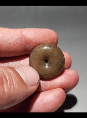 新疆的猫BOB010402 11.3克且末翳糖平安扣