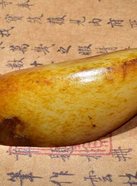 新疆的猫82.6 艳红皮特油特润的白玉籽料切块SBH21