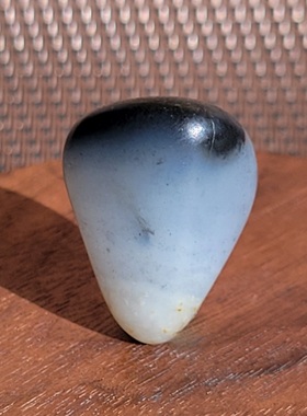 新疆的猫C112405 6.6克，墨白分明的青花手链籽