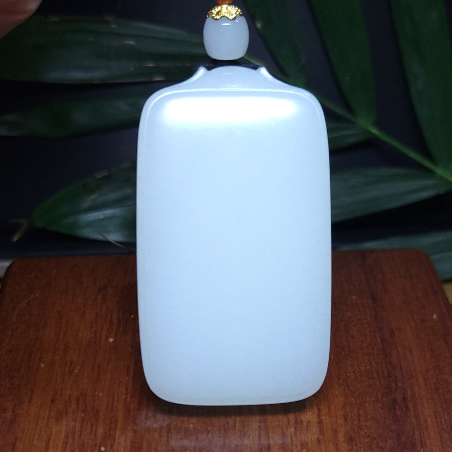 新疆的猫Z112601 59.0克特熟糯细糯油脂感老俄料羊脂玉平安无事牌