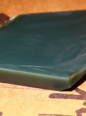 新疆的猫/274.1克，精品肉质细腻润度佳的黑青玉细料蓝调切片B711