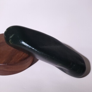 C031603新疆 猫276克油糯感满满风蚀凌厉有旱籽特征黑青戈壁料