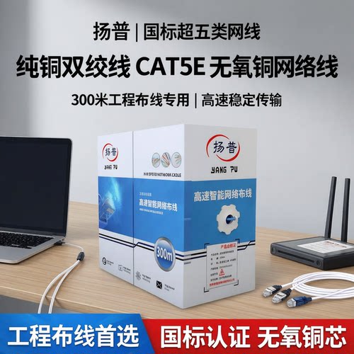 国标超五类网线双绞线UTP8芯0.5