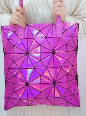 玫琳凯正品专营店双天后通勤包菱格紫色化妆包手拿包晚宴包手包