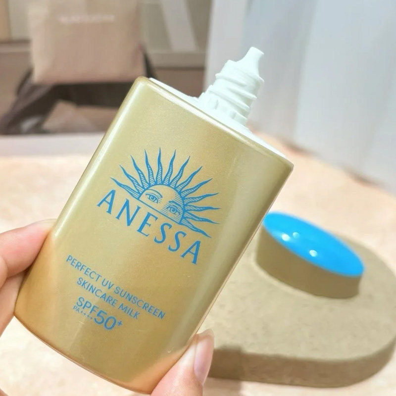 新款资生堂ANESSA安热沙安耐晒小金瓶面部防晒霜60ml防水汗spf50