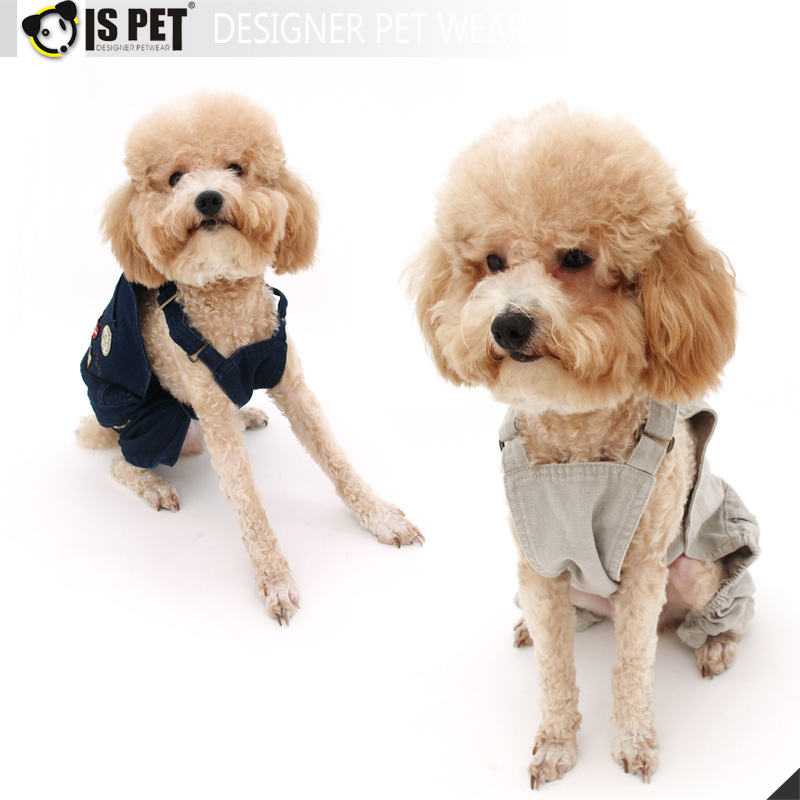 ISPET艾斯彼特宠物服饰 连身背带裤牛仔背带裤狗狗背带裤TR0007