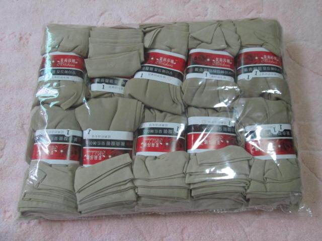 中筒短丝袜无根直筒加长型趾透明