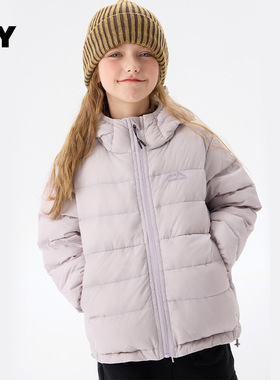 儿童2025冬季新款女童内胆连帽排骨羽绒服可外穿秋冬