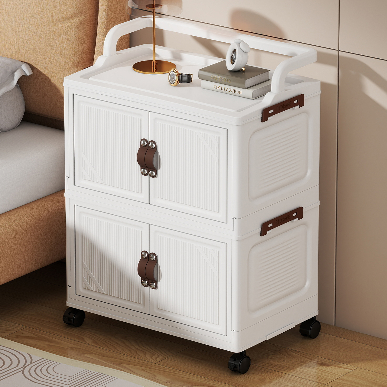 折叠式家用小推车收纳柜