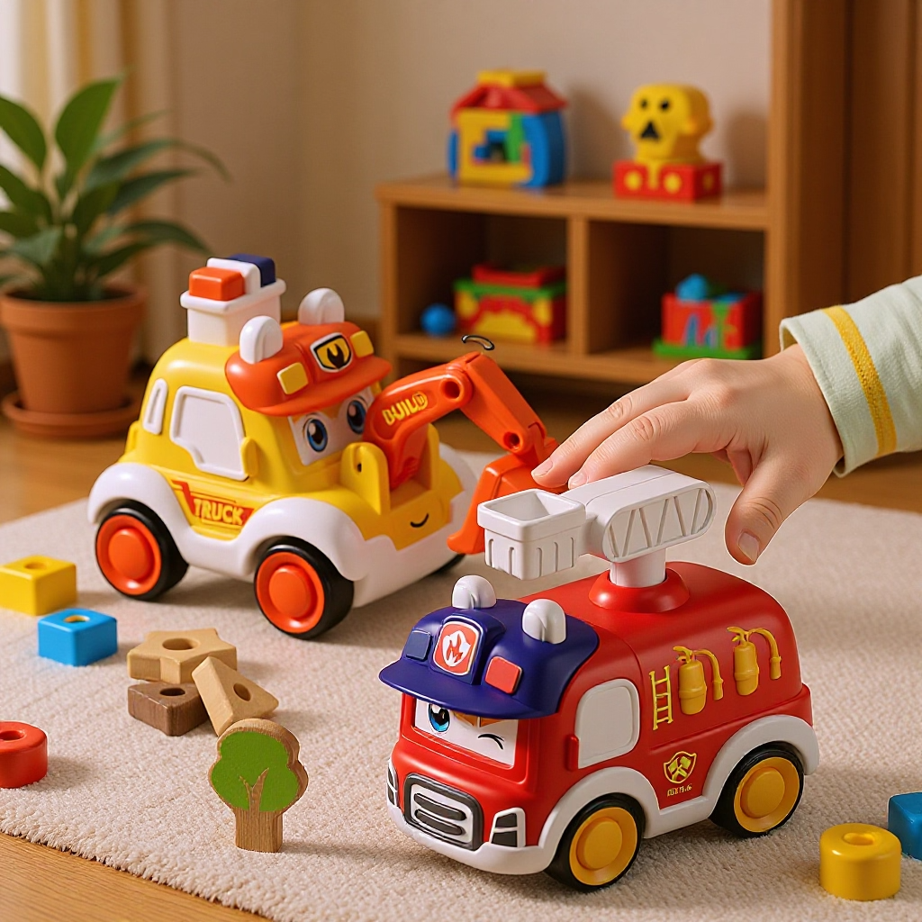 Q萌儿童玩具男孩按压小汽车救护警车卡通耐摔滑行按压变脸惯性车,玩具/童车/益智/积木/模型,惯性/回力/滑行玩具,淘宝优惠券,粉丝福利购,淘宝优惠卷