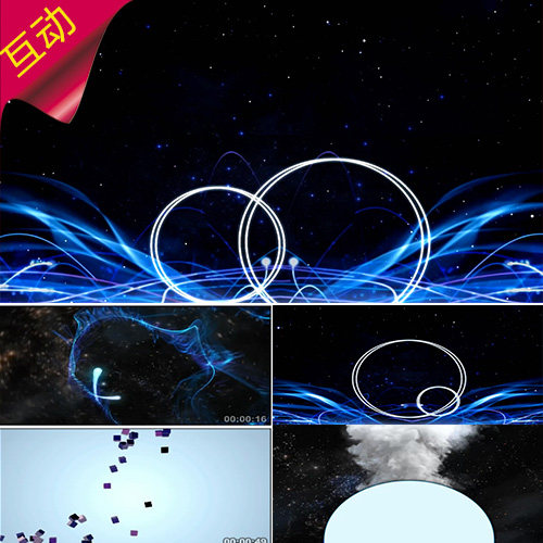 空竹 人屏互动视频秀 晚会演出 杂技表演 视频素材