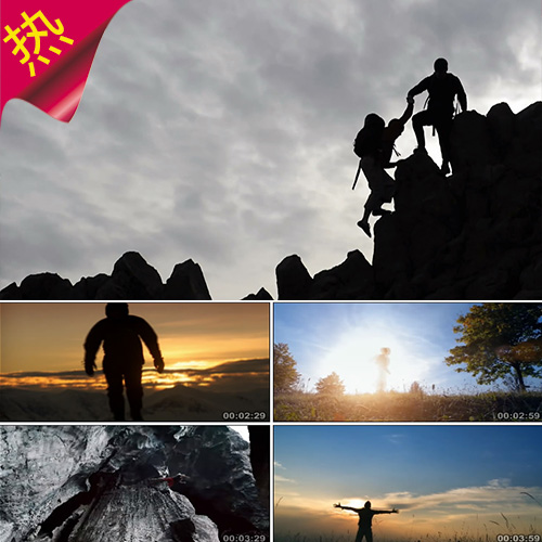 我们不一样 配乐成品 成功励志 正能量 拼搏攀岩登山 视频素材