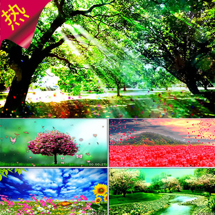 婚礼背景 唯美浪漫梦幻草地森林花朵清新 视频素材 伴奏成品 空