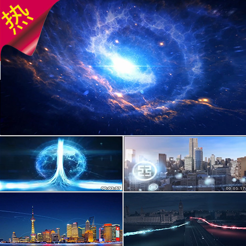 时代互联网 大数据工业4.0 商务精品 云计算 科技城市 视频素材