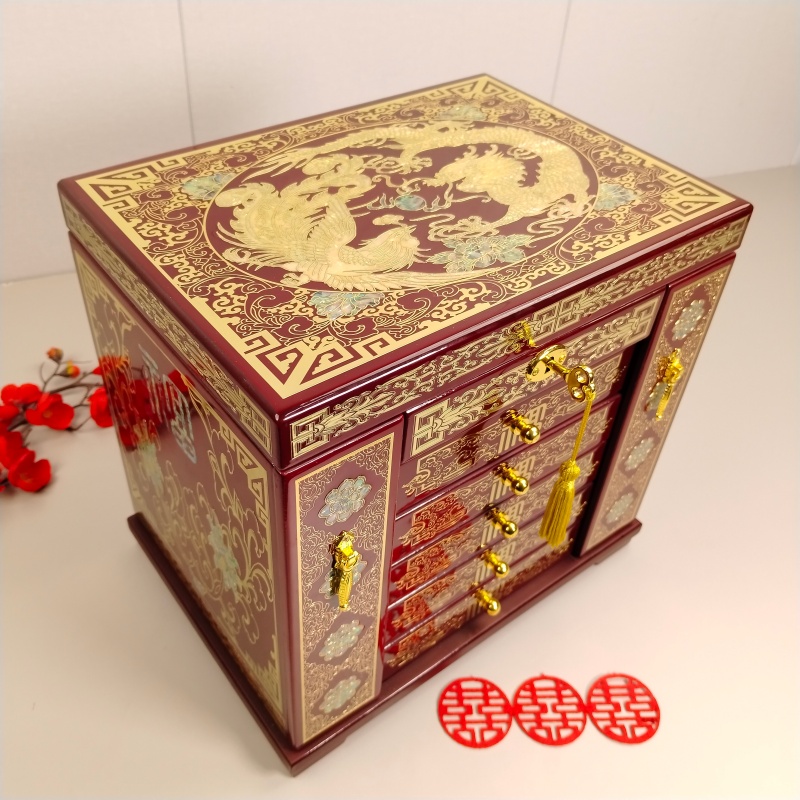 非物质文化遗产 如锦平遥漆器 螺钿 婚庆礼品 陪嫁首饰盒礼盒