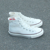 小白鞋 强货特惠经典 垫男女高帮系带帆布鞋 软底高端运动鞋 基本款