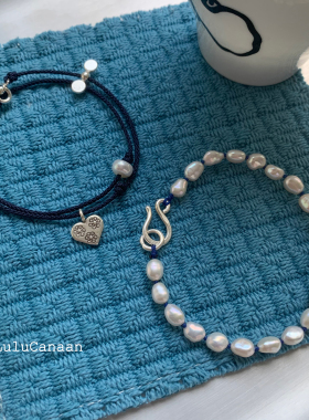 普鲁士蓝Mambo手绳清迈银