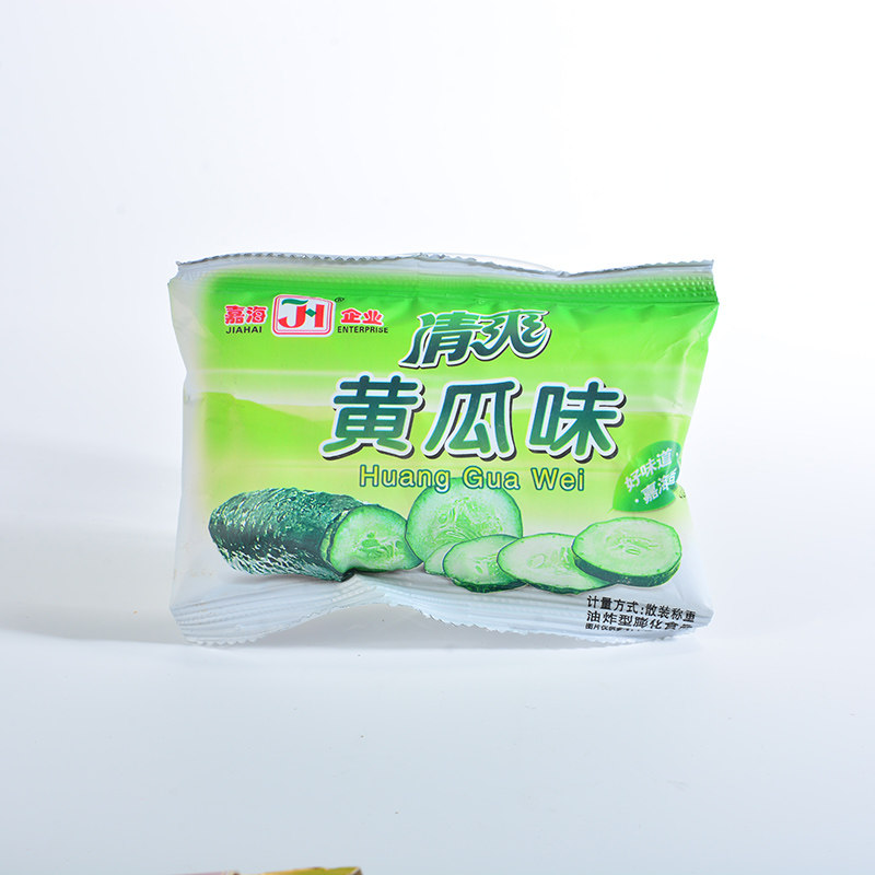 清爽黄瓜味膨化休闲小吃