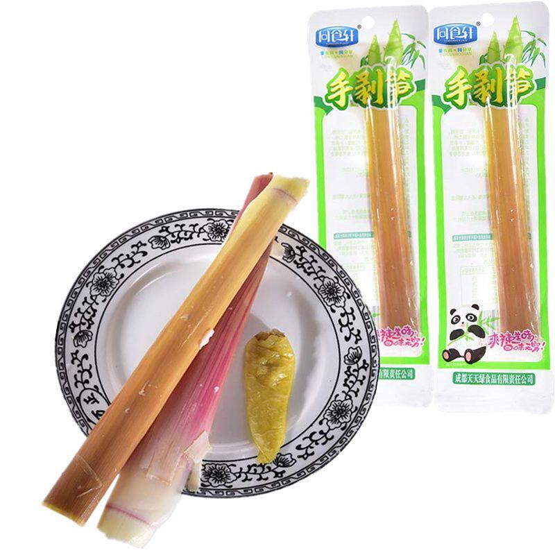 手剥笋山椒脆笋笋尖竹笋酸辣休闲脆笋开袋整箱即食解馋 零食40克