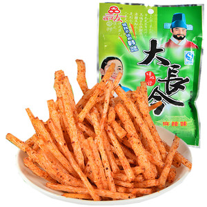 四川风味小吃麻辣零食品大长今 8090后怀旧五毛辣条批发
