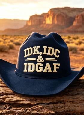 跨境欧美印花爵士帽IDK.IDC&IDGA