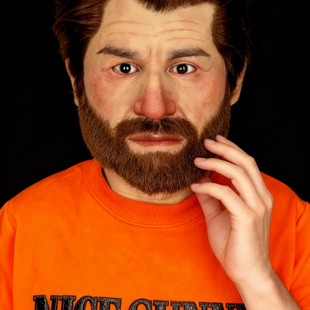 网红头套搞笑直播面具硅胶高颜值男士仿真易容画皮真实人脸全脸款