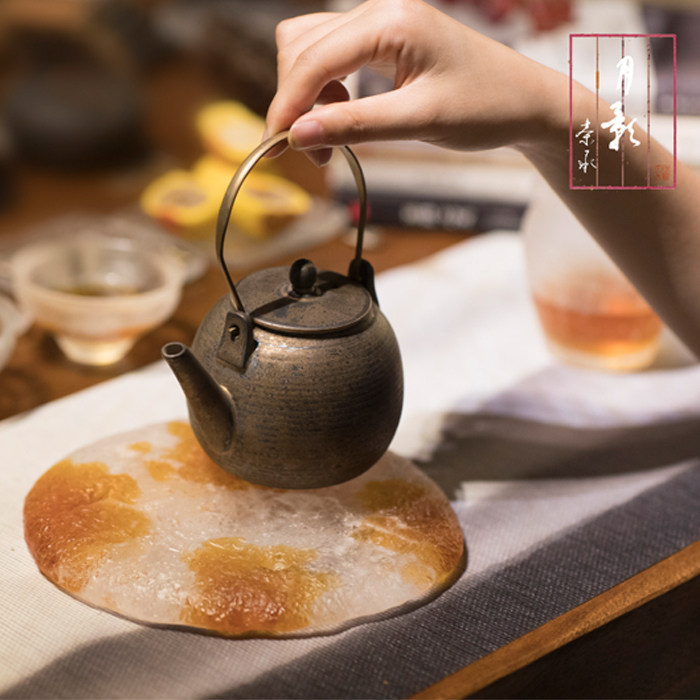 空物志|原创古法琉璃桌面茶道
