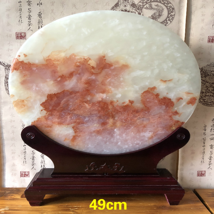 红花冰玉摆件天然阿富汗平安扣