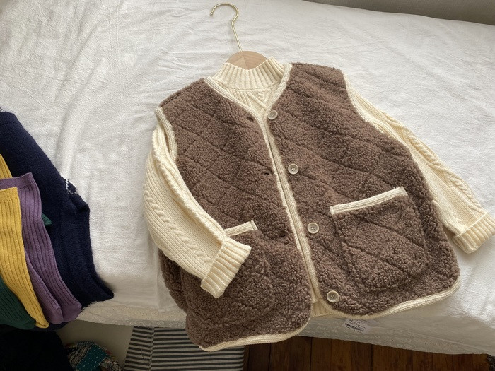 韩版秋冬毛毛百搭马甲