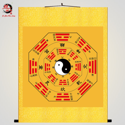 太极八卦图挂画先天后天河图洛书