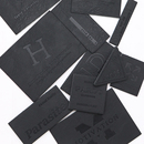 定制现货皮革商标logo压变色PU皮革标签牛仔裤 饰补丁贴布贴 皮标装