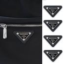 饰标皮革装 辅料装 饰标布贴 黑色服装 潮牌高档倒三角皮革金属标时尚