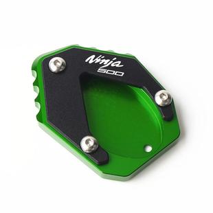 适用川崎忍者NINJA500 CNC铝合金边撑加大垫摩托车配件 Z500改装
