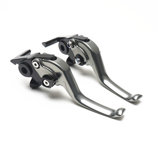 适用摩托车26款升仕368M/D/E/K/G改装铝合金短款竞技刹车手把牛角