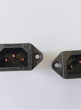 古河FI-06纯紫铜机尾座HIFI音响功放CD滤波插座AC电源尾座 免焊接