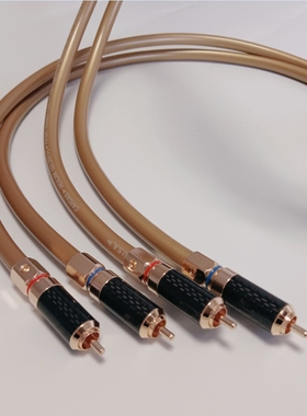 美国CARDAS卡达斯讯号单晶铜发烧HiFi级音频线信号线功放CD过机线
