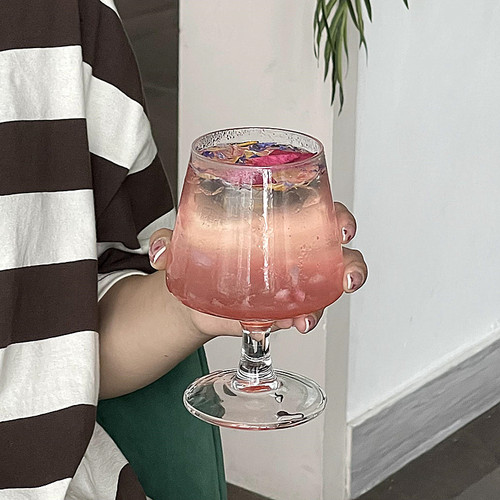 韩国insf网红玻璃杯高脚杯