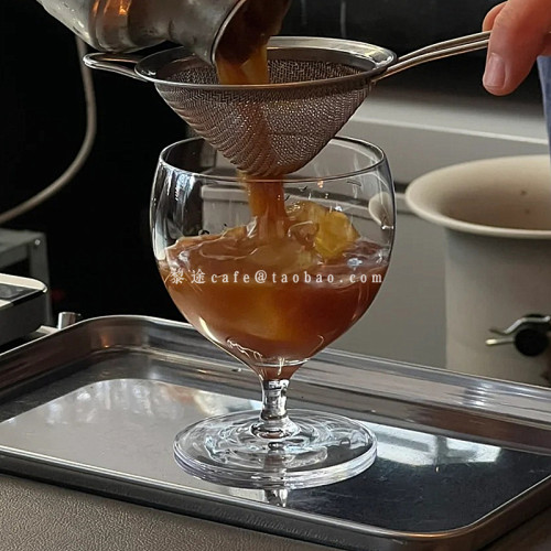 复古ins风矮脚玻璃鸡尾酒杯