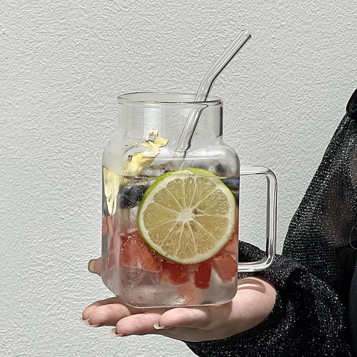 ins风玻璃大容量水果茶杯