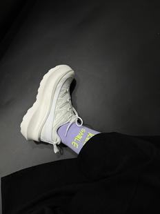 联名款松糕厚底小白鞋女2025休闲运动男女老爹鞋Lisa同款增高7cm